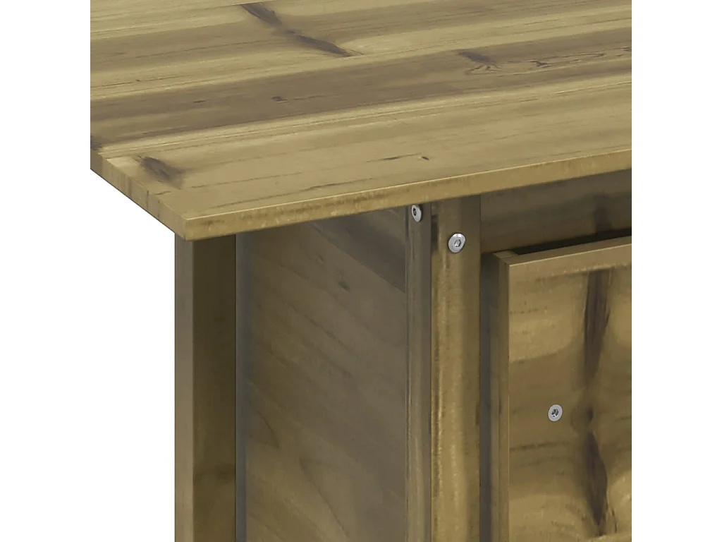 Salon de jardin 3 pcs avec coussins bois massif d'acacia