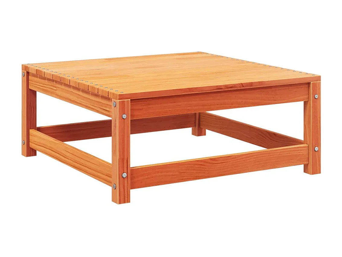 Canapé de jardin sans accoudoirs avec coussins et repose-pieds