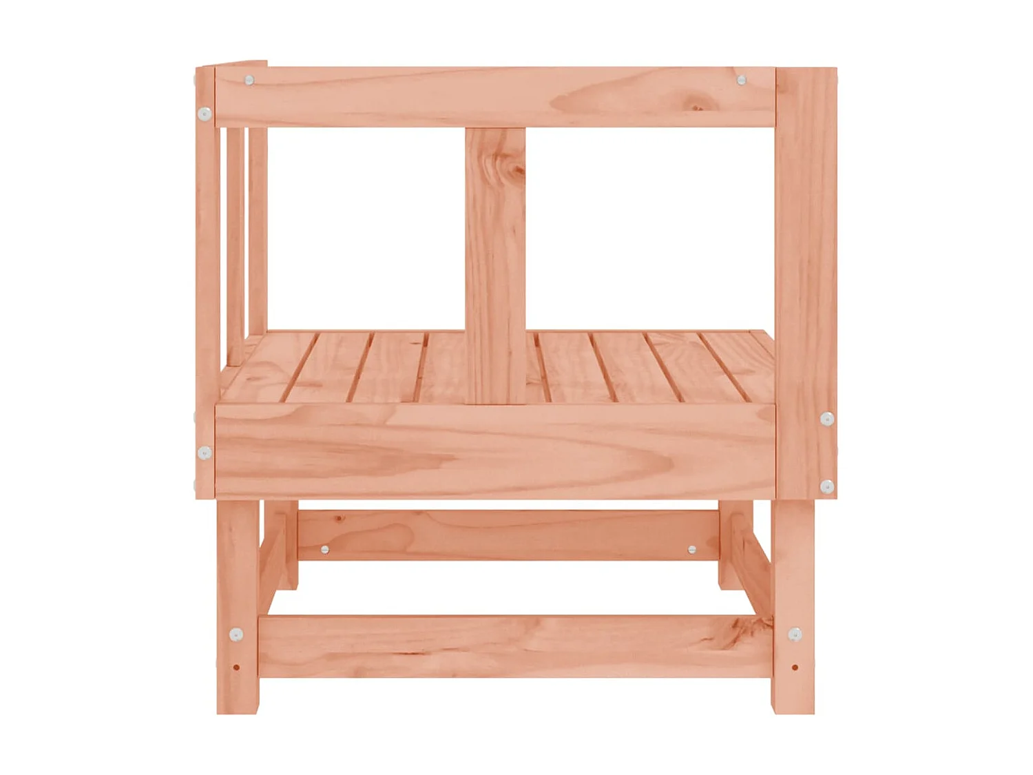 Divani angolari da giardino 2 pz. in legno massello Douglas