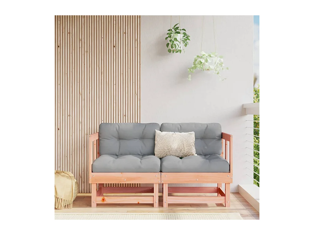 Canapés d'angle de jardin 2 pcs bois massif douglas