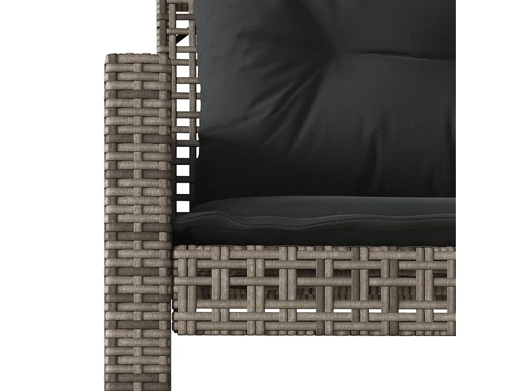 Salon de jardin 4 pcs avec coussins Bois d'acacia solide