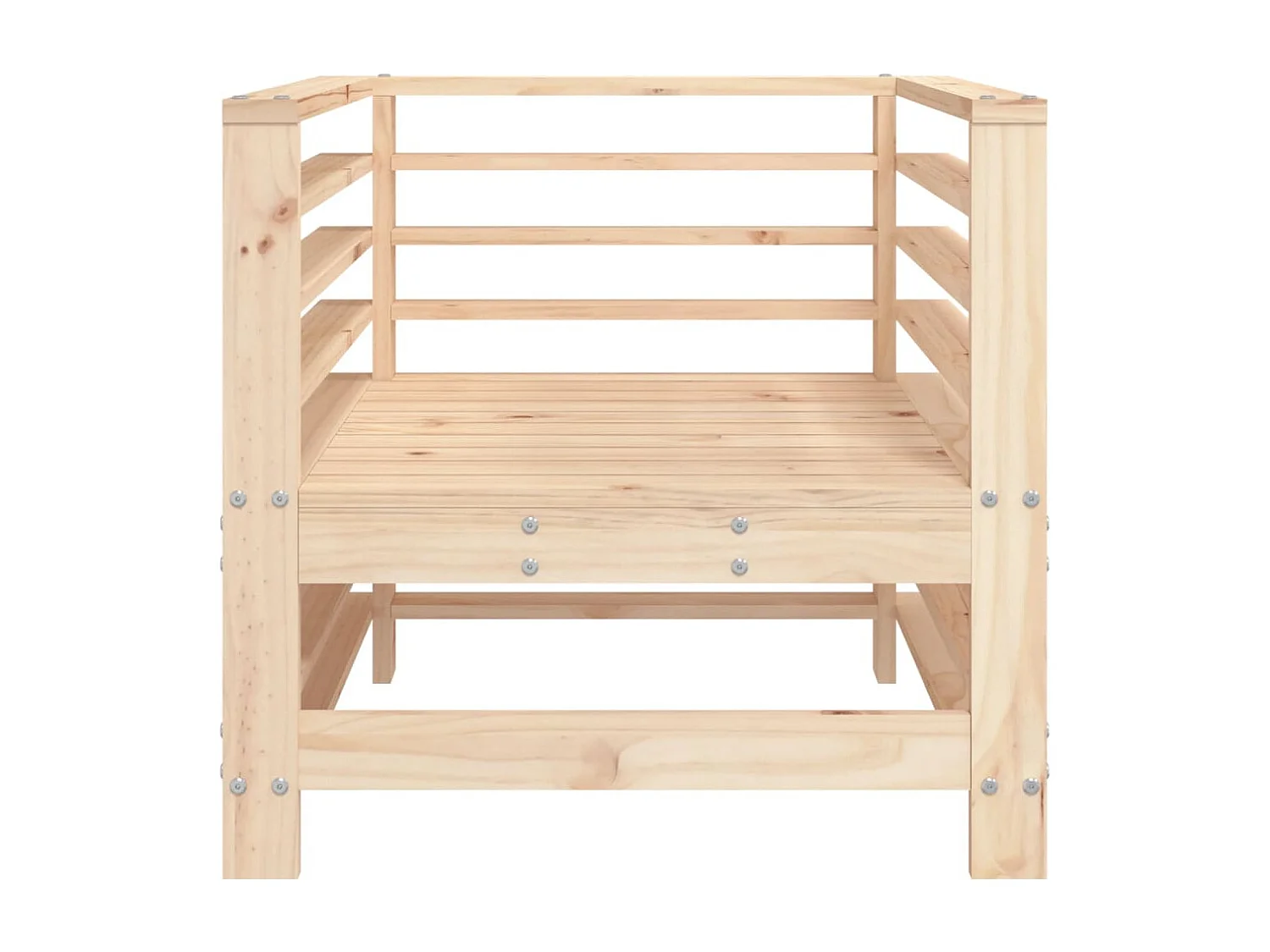 Chaises de jardin lot de 2 bois massif de pin