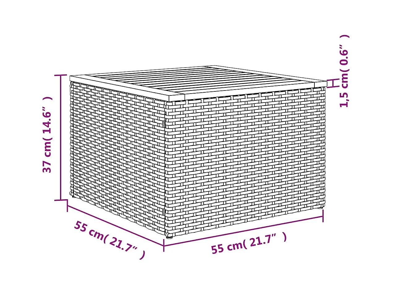 Salon de jardin 4 pcs avec coussins noir résine tressée