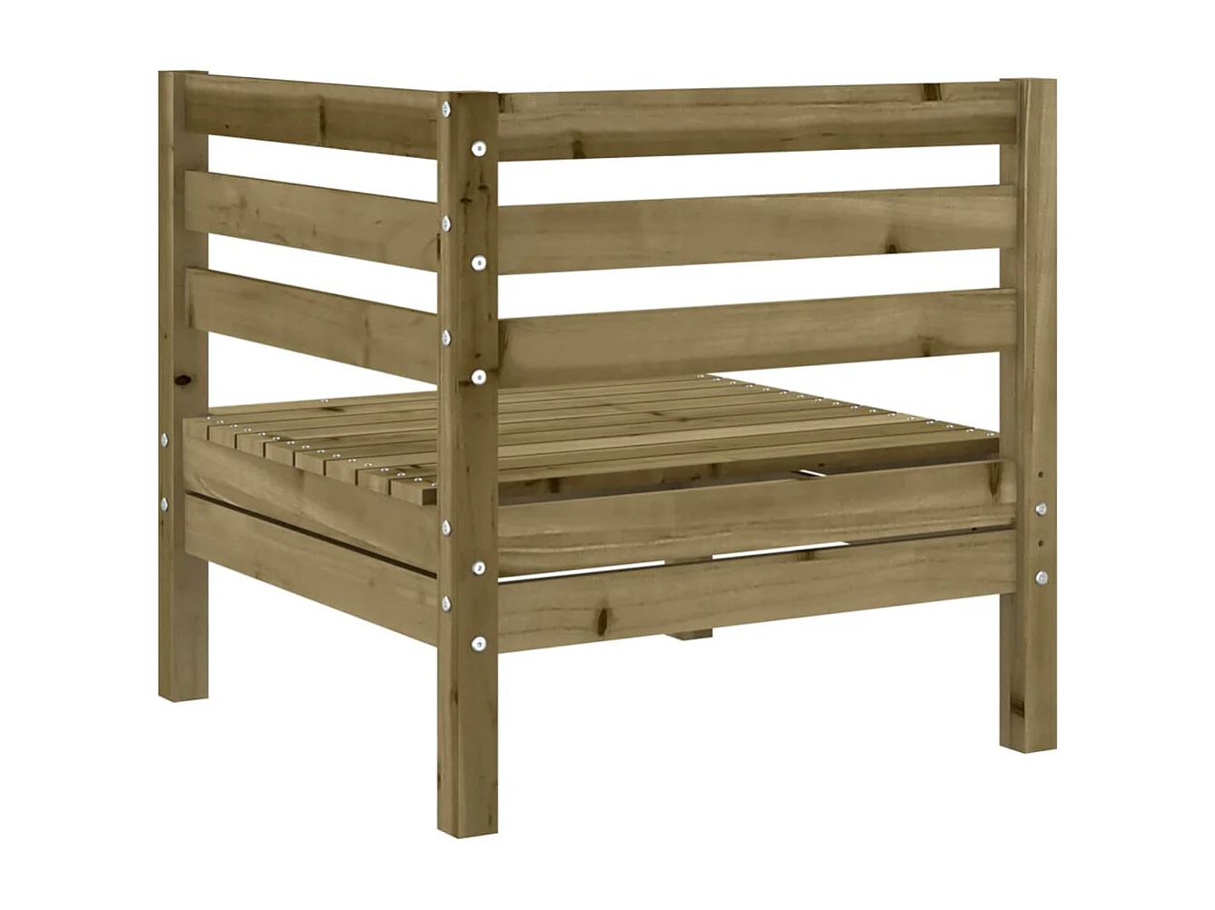 Canapés d'angle de jardin 2 pcs bois de pin imprégné