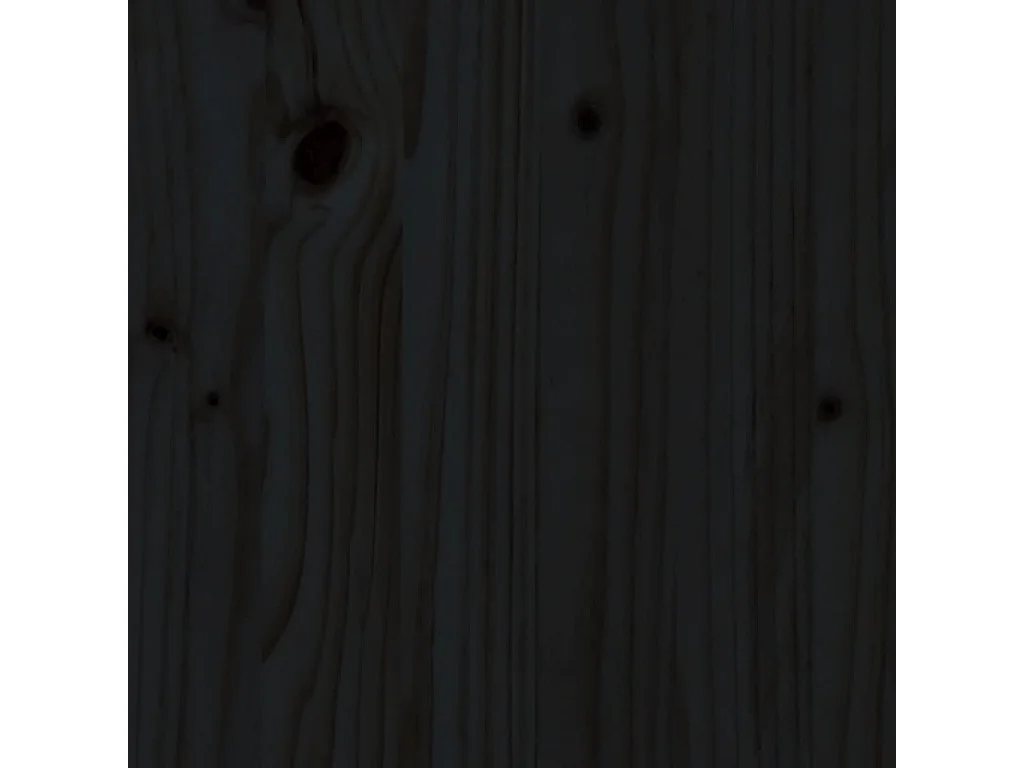 Juego de 2 sillas de jardín de madera maciza de pino negra.