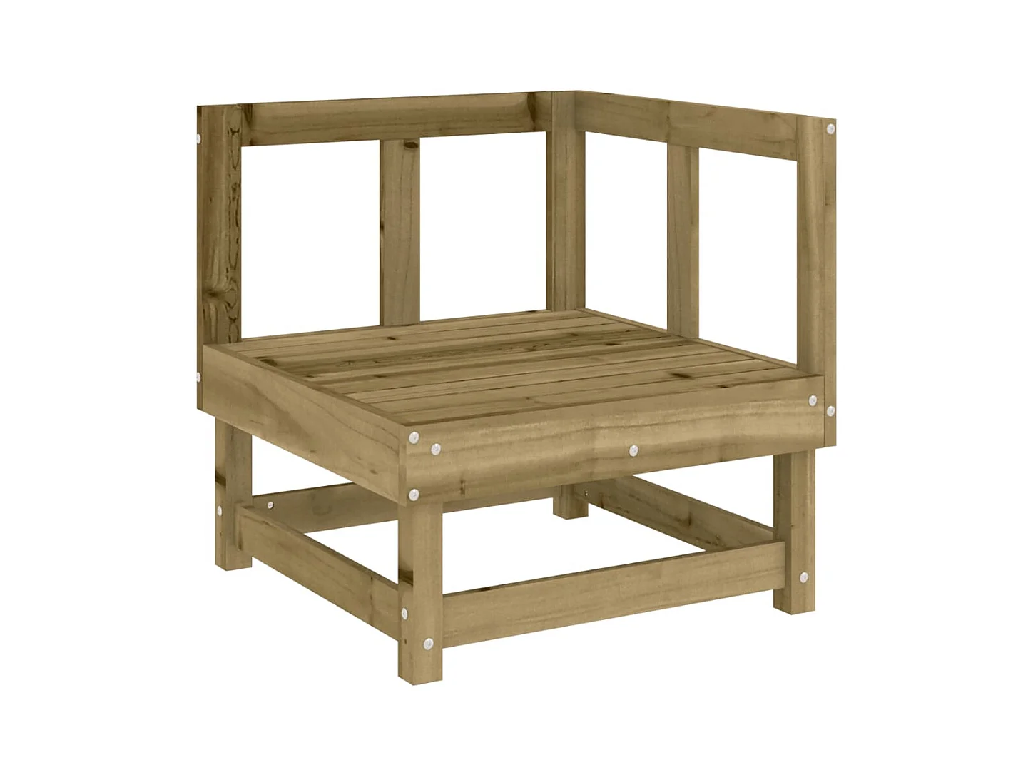 Canapés d'angle de jardin 2 pcs bois de pin imprégné