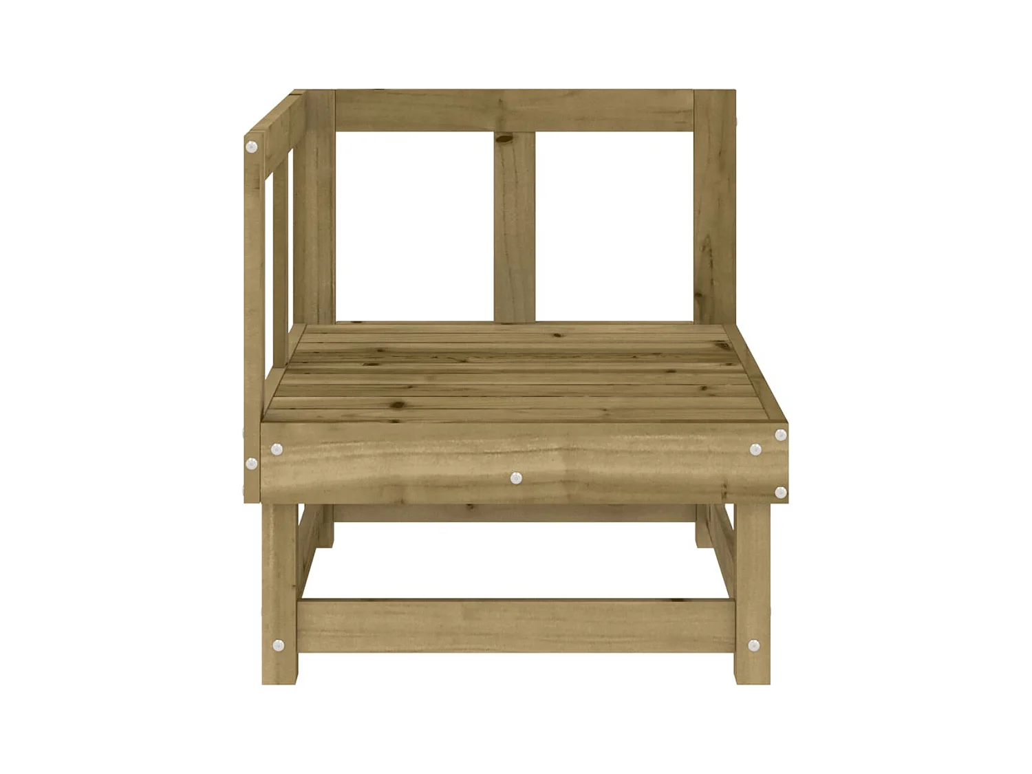 Canapés d'angle de jardin 2 pcs bois de pin imprégné