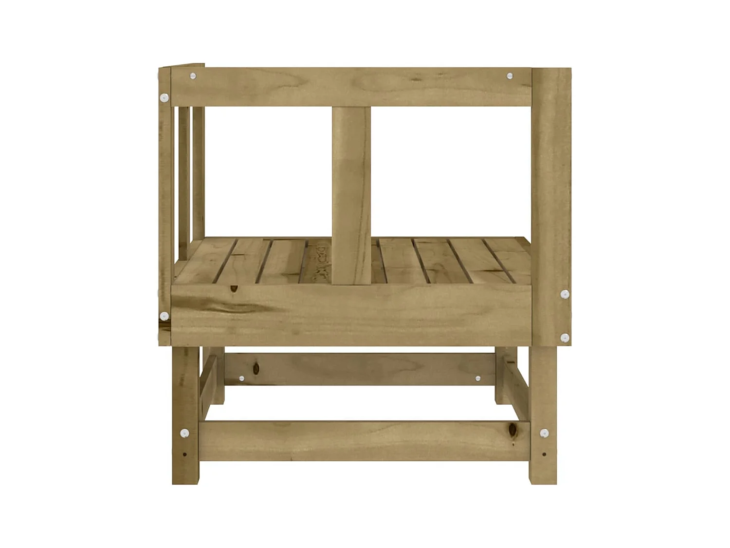 Canapés d'angle de jardin 2 pcs bois de pin imprégné