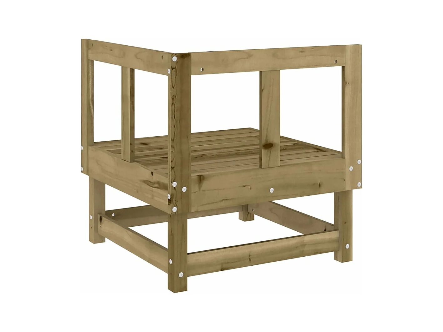 Canapés d'angle de jardin 2 pcs bois de pin imprégné