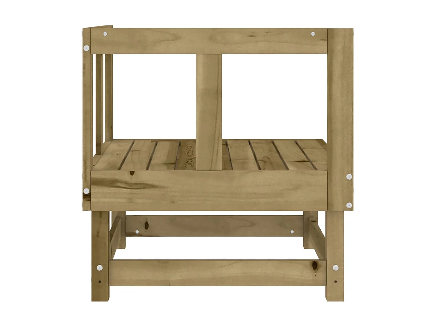 Canapés d'angle de jardin 2 pcs bois de pin imprégné