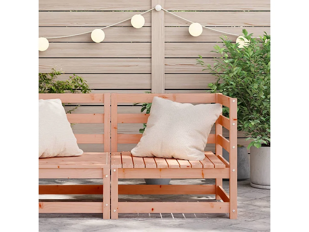 Garten-Ecksofa 70x70x67 cm aus massivem Douglas-Holz