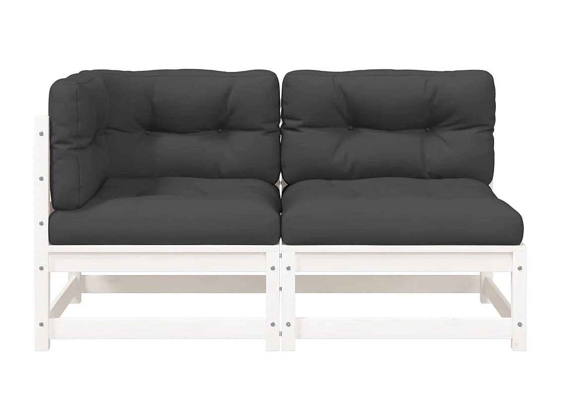 Mobile da giardino con cuscini 7 pz in resina intrecciata beige