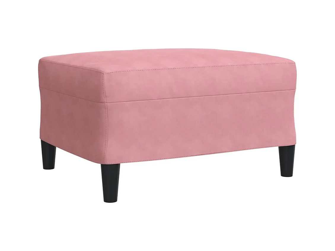 Juego de sofás con cojines 4 piezas terciopelo rosa