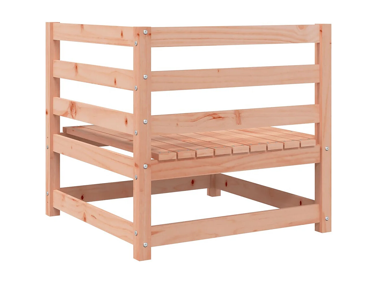 11 muebles de jardín con cojines de resina tejida en negro.