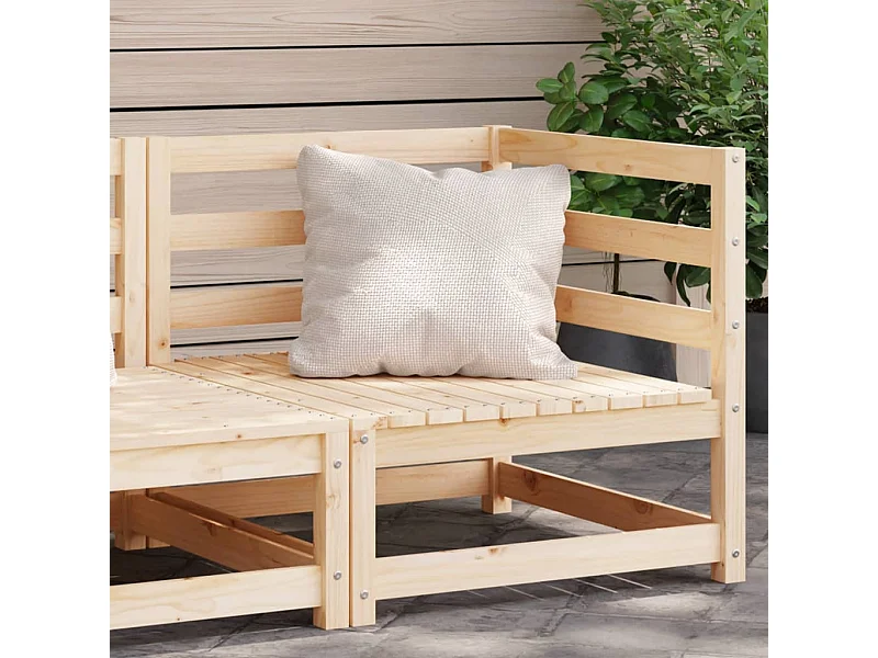 Canapé d'angle de jardin 70x70x67 cm bois de pin massif