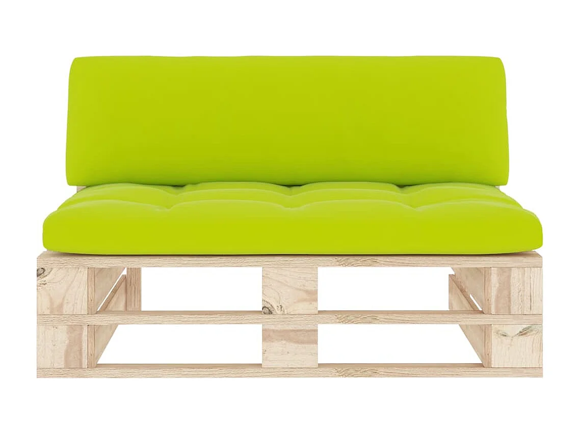 Zentrales Sofa für den Garten, Palette aus imprägniertem Kiefernholz
