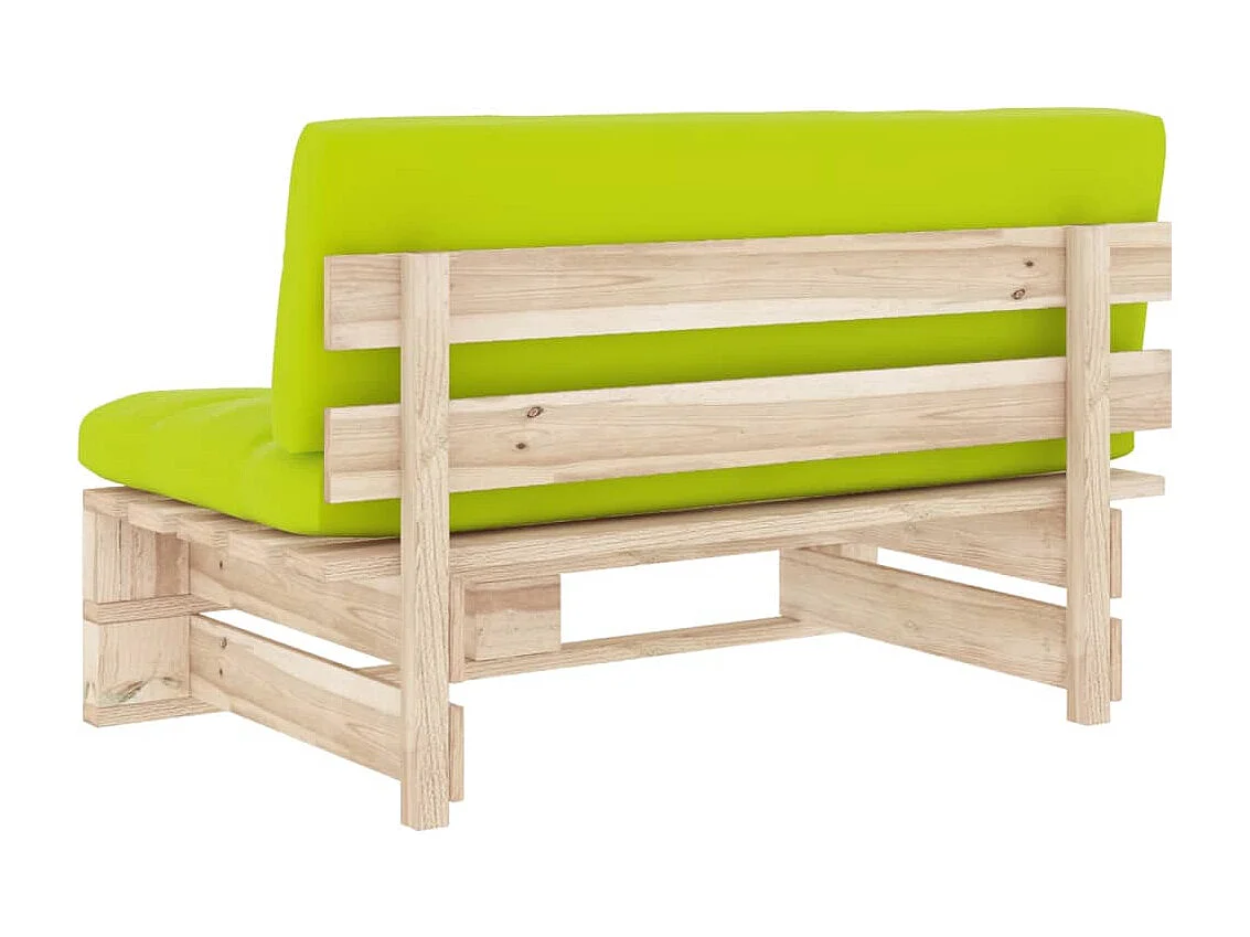 Zentrales Sofa für den Garten, Palette aus imprägniertem Kiefernholz