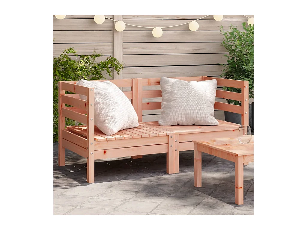Garten-Ecksofas, 2 Stück, massives Douglas-Holz