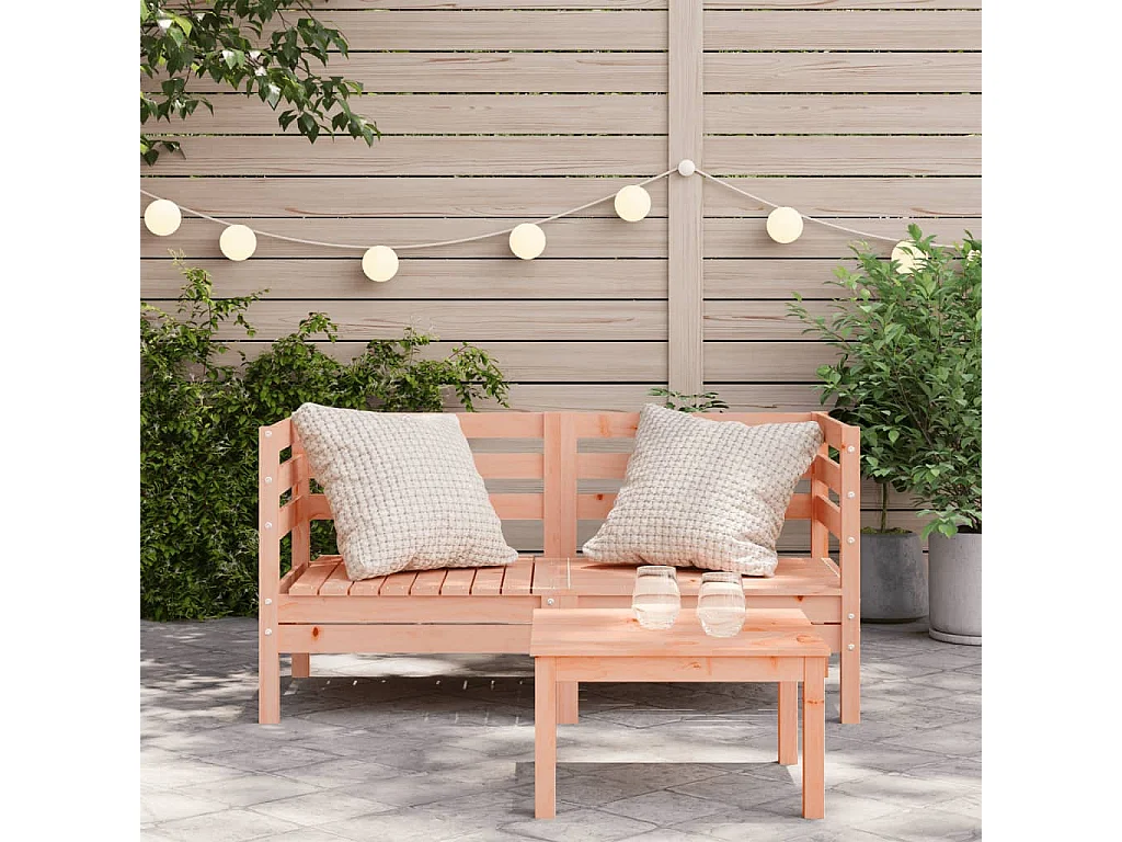 Canapés d'angle de jardin 2 pcs bois massif douglas