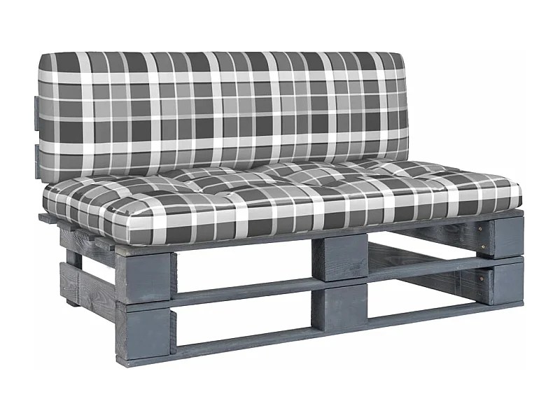 Palete de jardim para sofá central Cinza Madeira de pinho impregnada