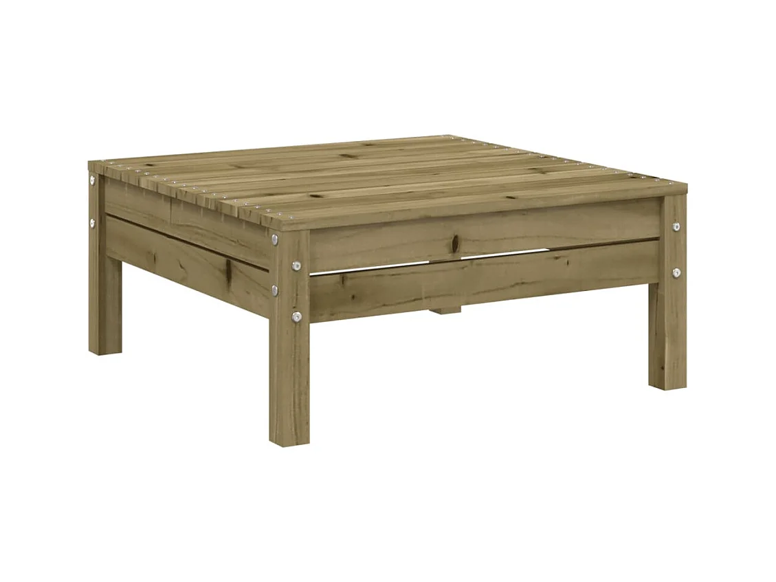 Canapé de jardin avec coussins et repose-pied 2 places
