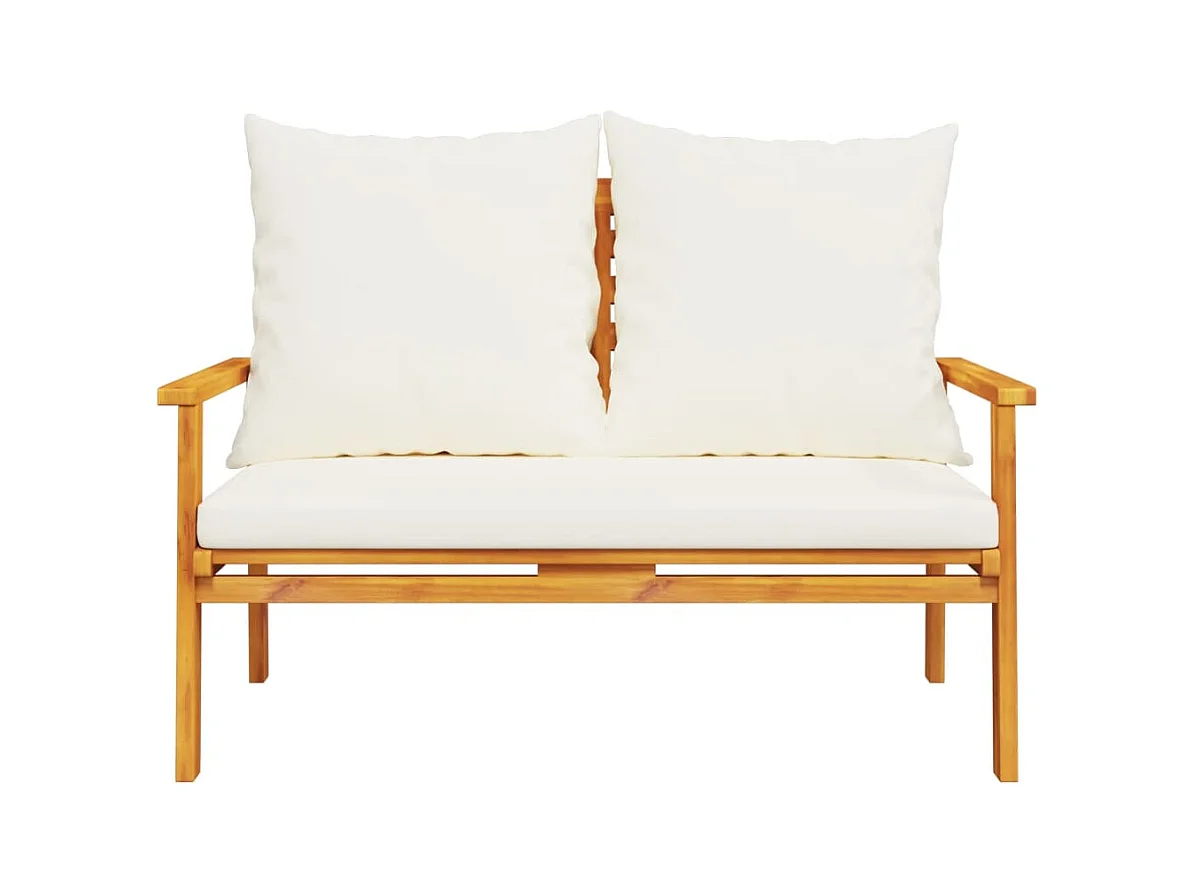 Ensemble de jardin avec coussin bois massif acacia