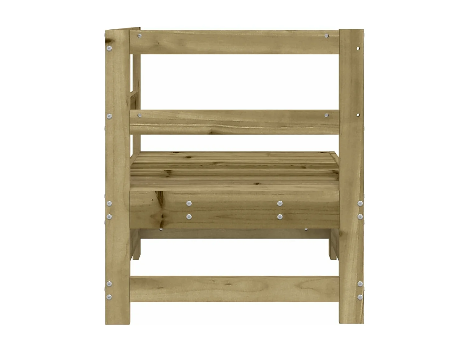 Canapé d'angle de jardin bois de pin imprégné