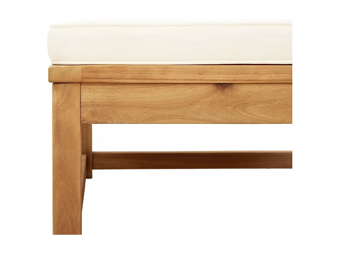 Salon de jardin 4 pcs avec coussins Bois d'acacia solide