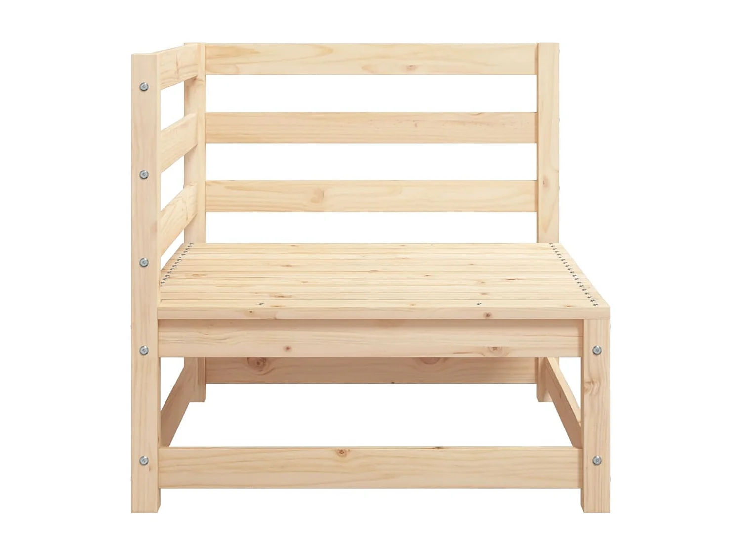 Garten-Ecksofas, 2 Stück, 70 x 70 x 67 cm, massives Kiefernholz