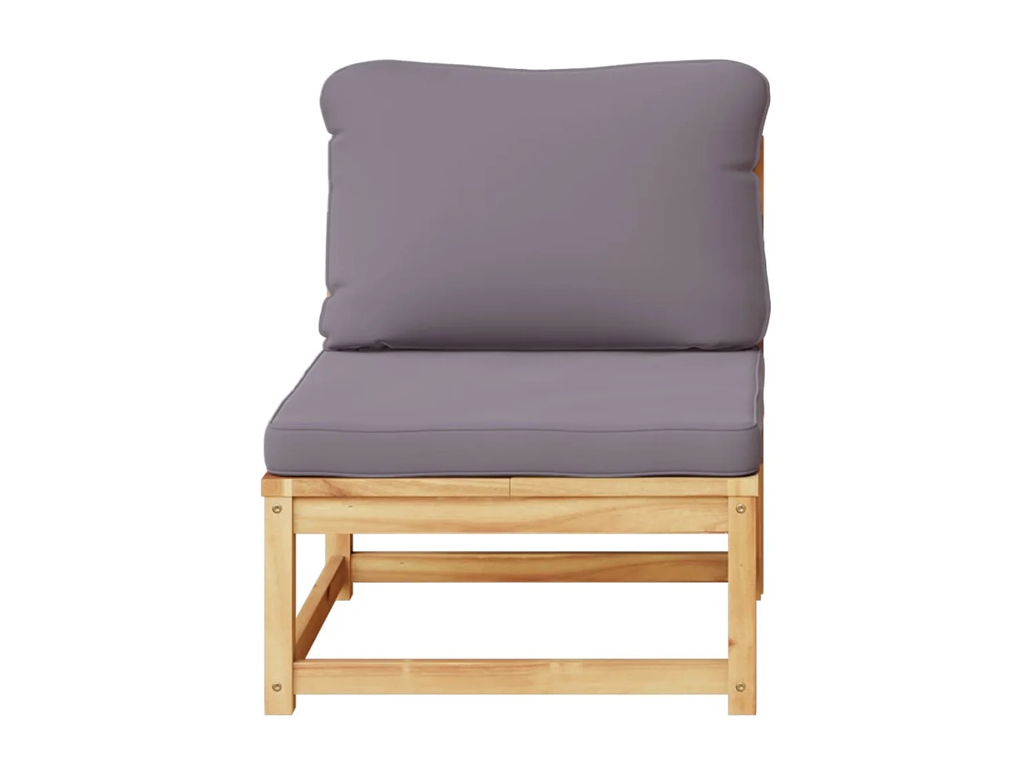 Salon de jardin avec coussins bois massif d'acacia