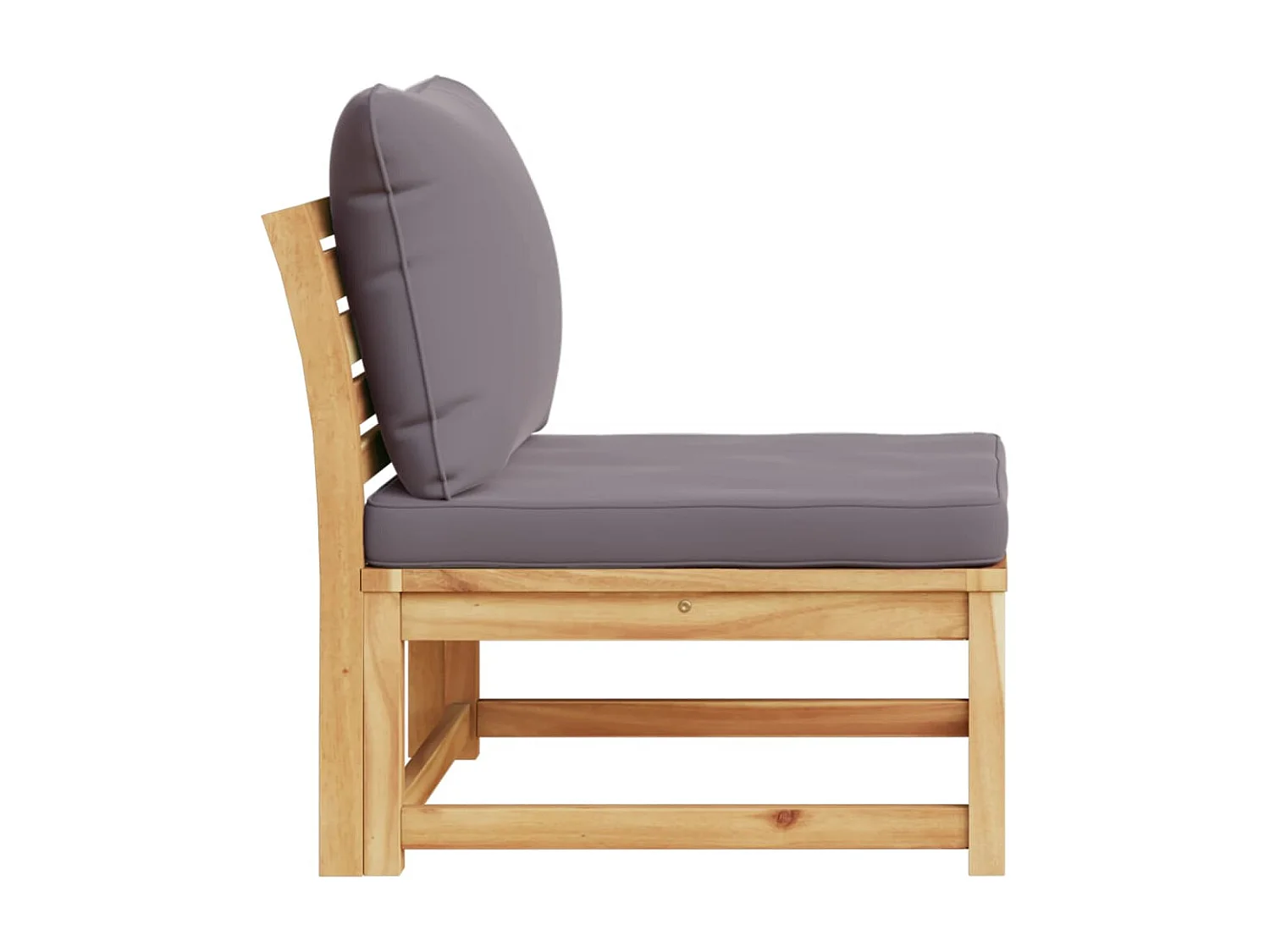 Salon de jardin avec coussins bois massif d'acacia