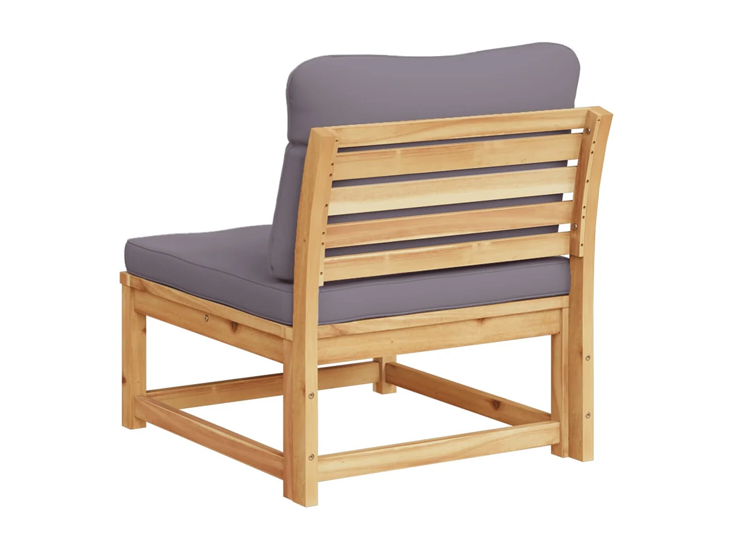 Salon de jardin avec coussins bois massif d'acacia