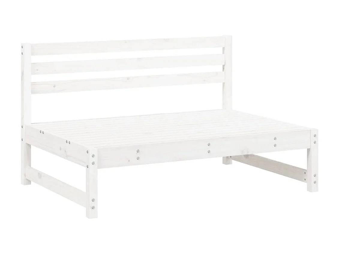 Muebles de jardín 2 piezas de madera maciza de pino blanco.