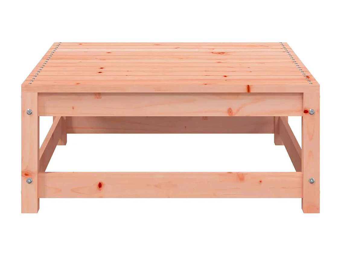 Canapé de jardin sans accoudoirs avec coussins et repose-pieds