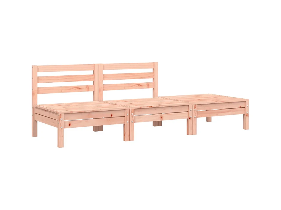 Canapé de jardin avec coussins et repose-pied 2 places