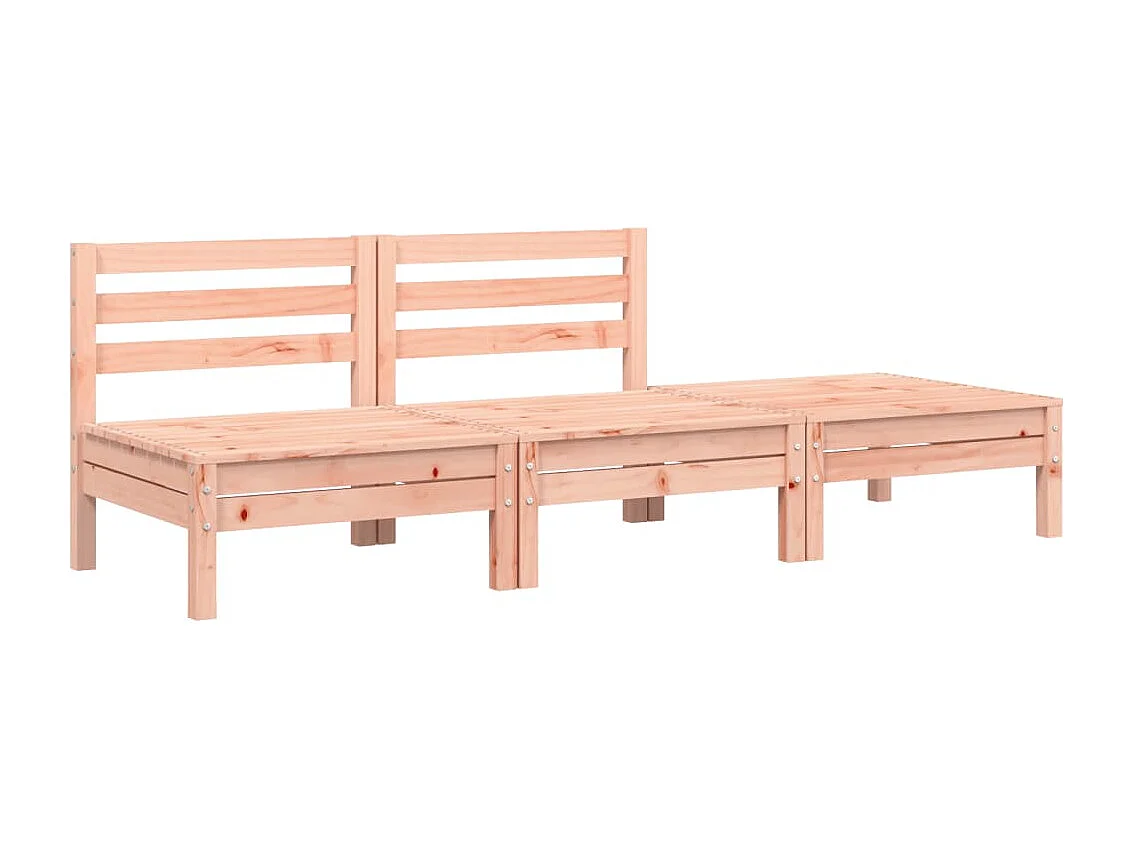 Canapé de jardin avec coussins et repose-pied 2 places