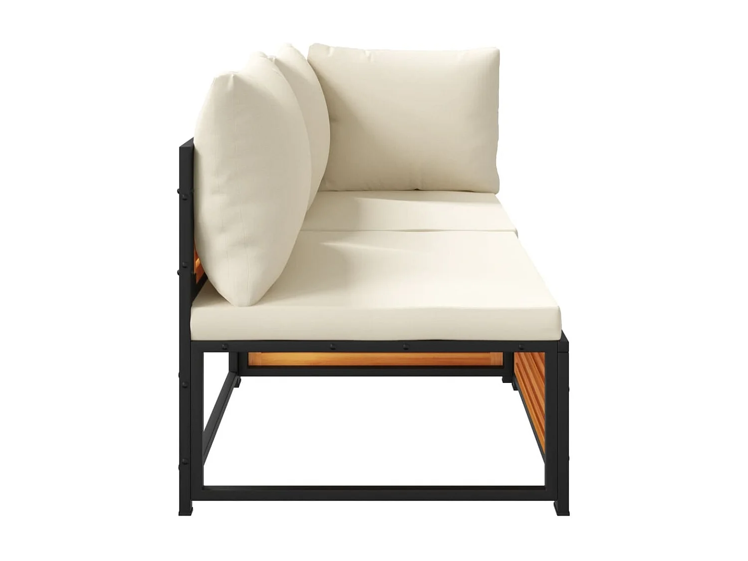 Mobile da giardino con cuscini 6 pz in resina intrecciata marrone