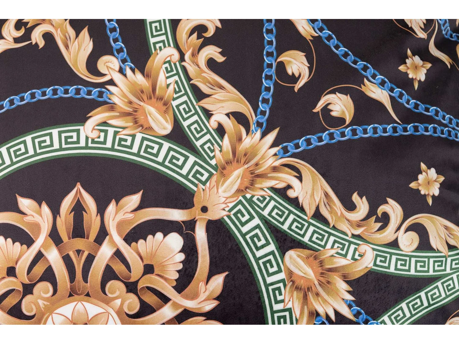 Cojin Velvet Relleno Plumas Con Flecos 60x13x60 Cm