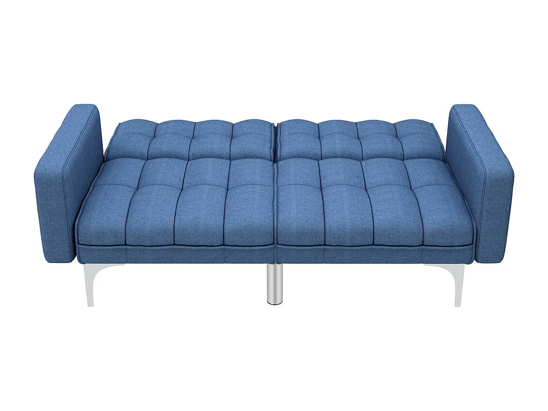 Schlafsofa Blau Stoff