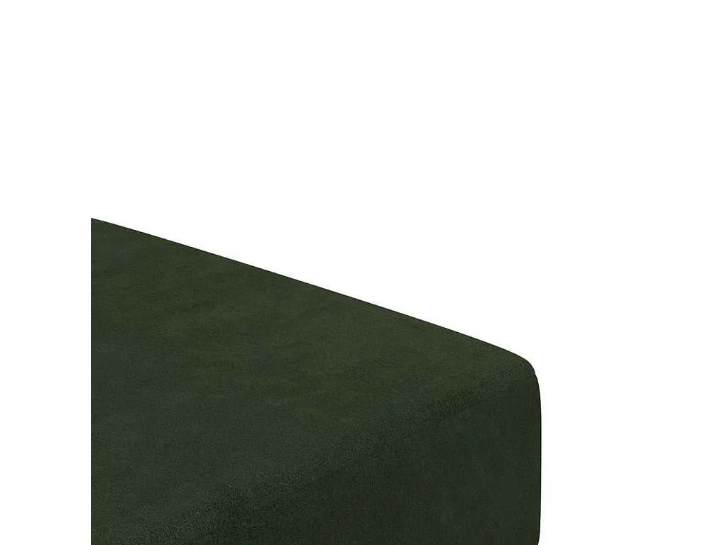 Sofá-cama de 2 lugares veludo verde-escuro
