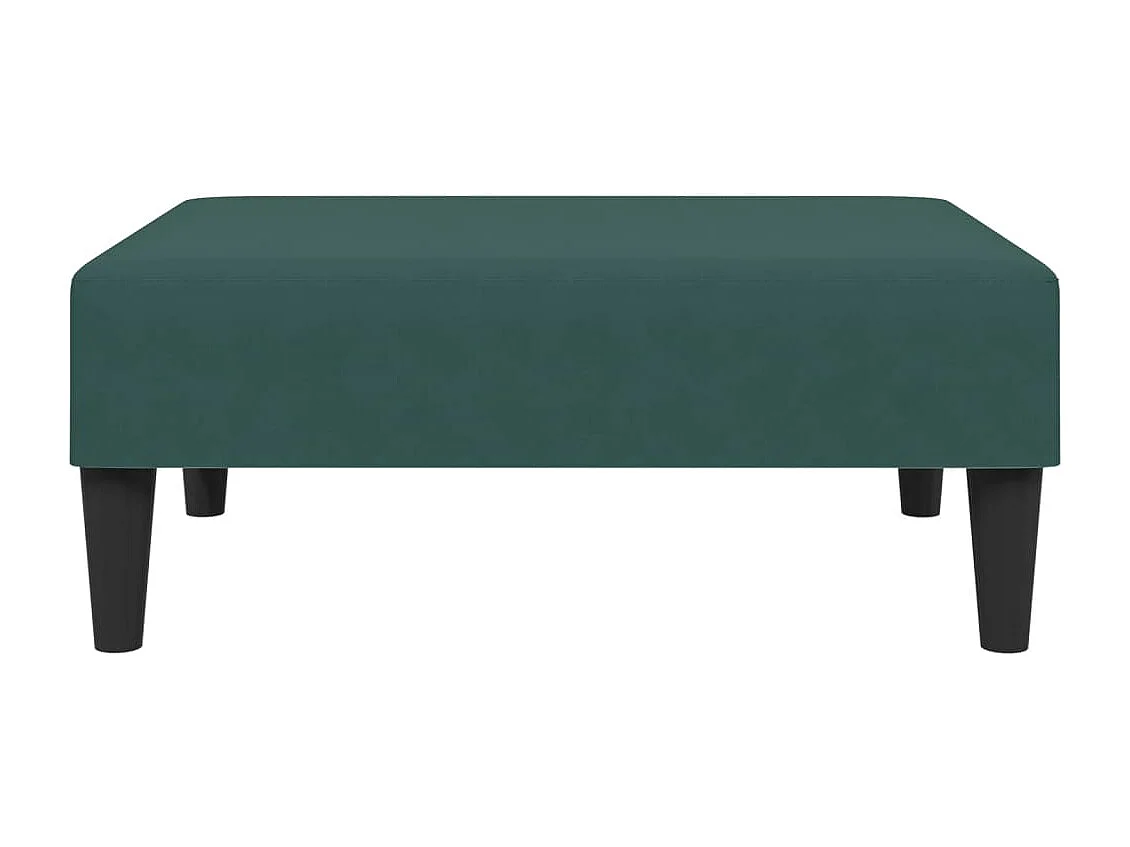 Schlafsofa 2-Sitzer mit Fußhocker Dunkelgrün Samt