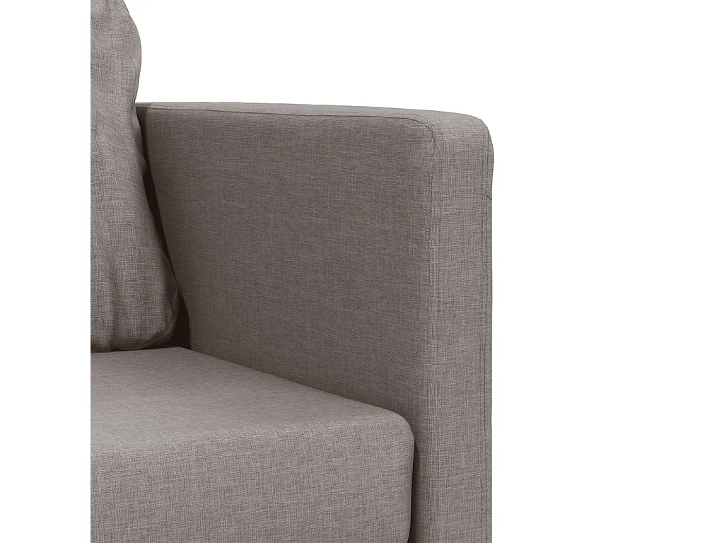 Divano Letto da Terra 2 in 1 Tortora 112x174x55 cm Tessuto