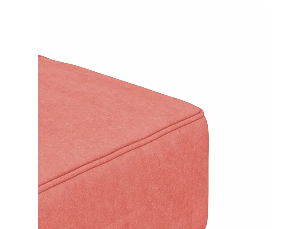 Slaapbank 2-zits met 2 kussens fluweel roze