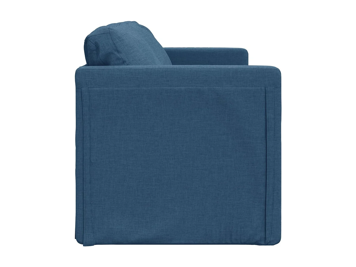 Slaapbank vloermodel 2-in-1 112x174x55 cm stof blauw