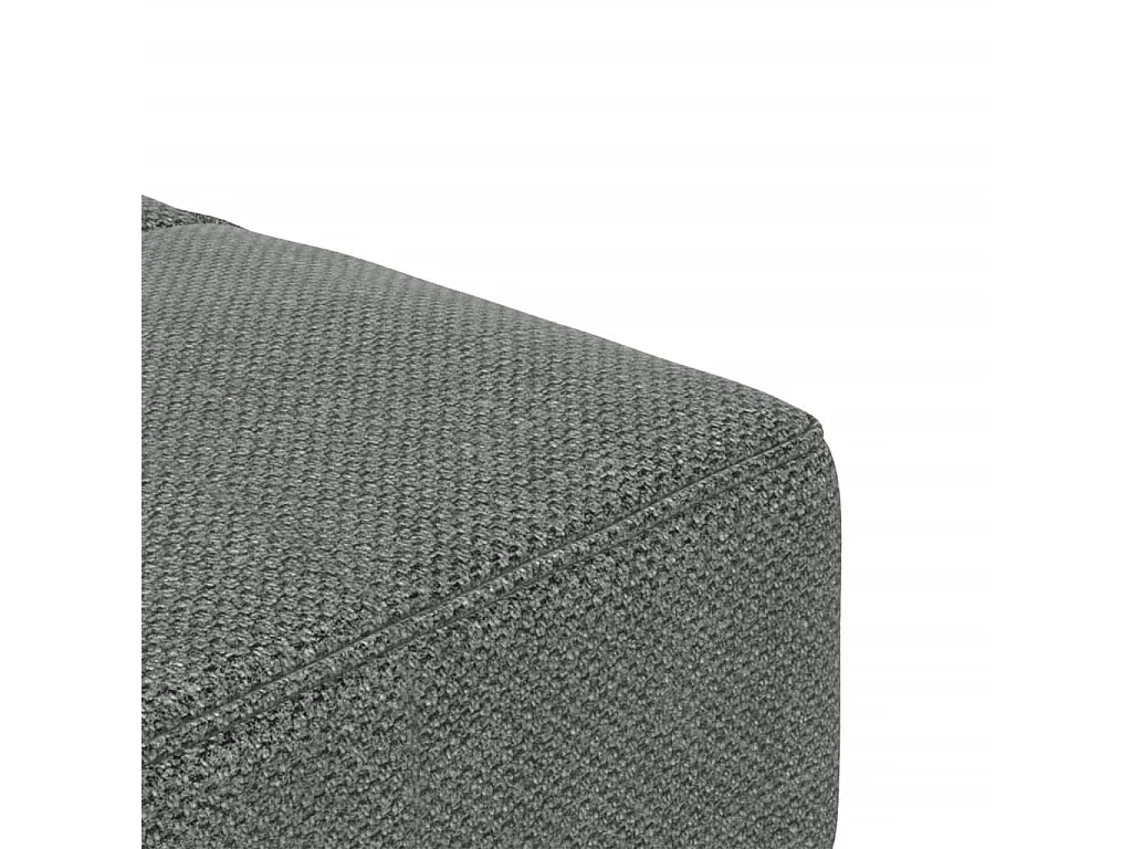 Sofá-cama 2 lugares com duas almofadas tecido cinzento-escuro