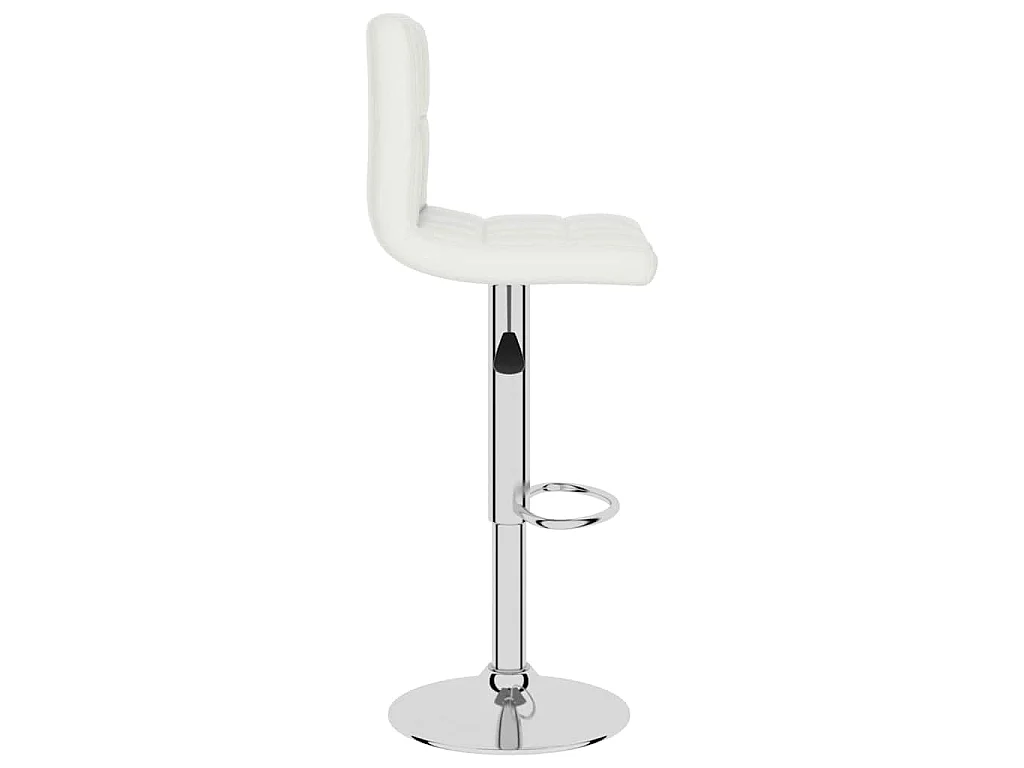 Taburete de cocina cuero sintético blanco