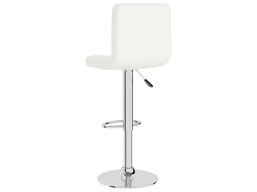 Taburete de cocina cuero sintético blanco