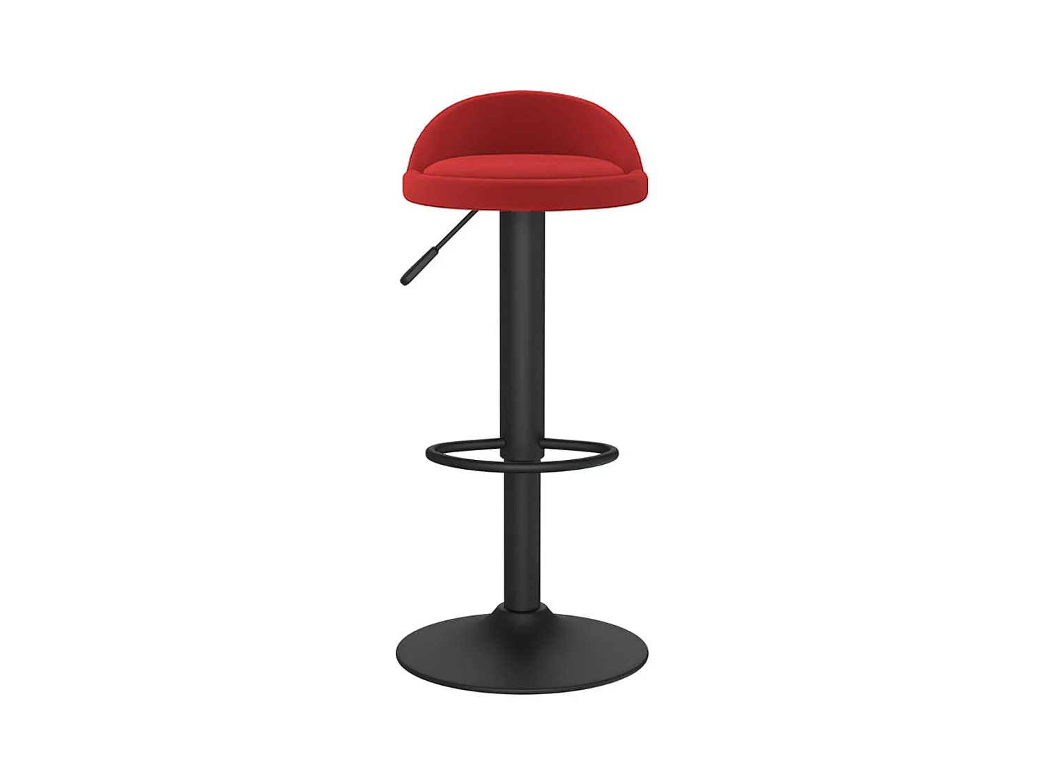 Tabourets de bar lot de 2 rouge bordeaux velours