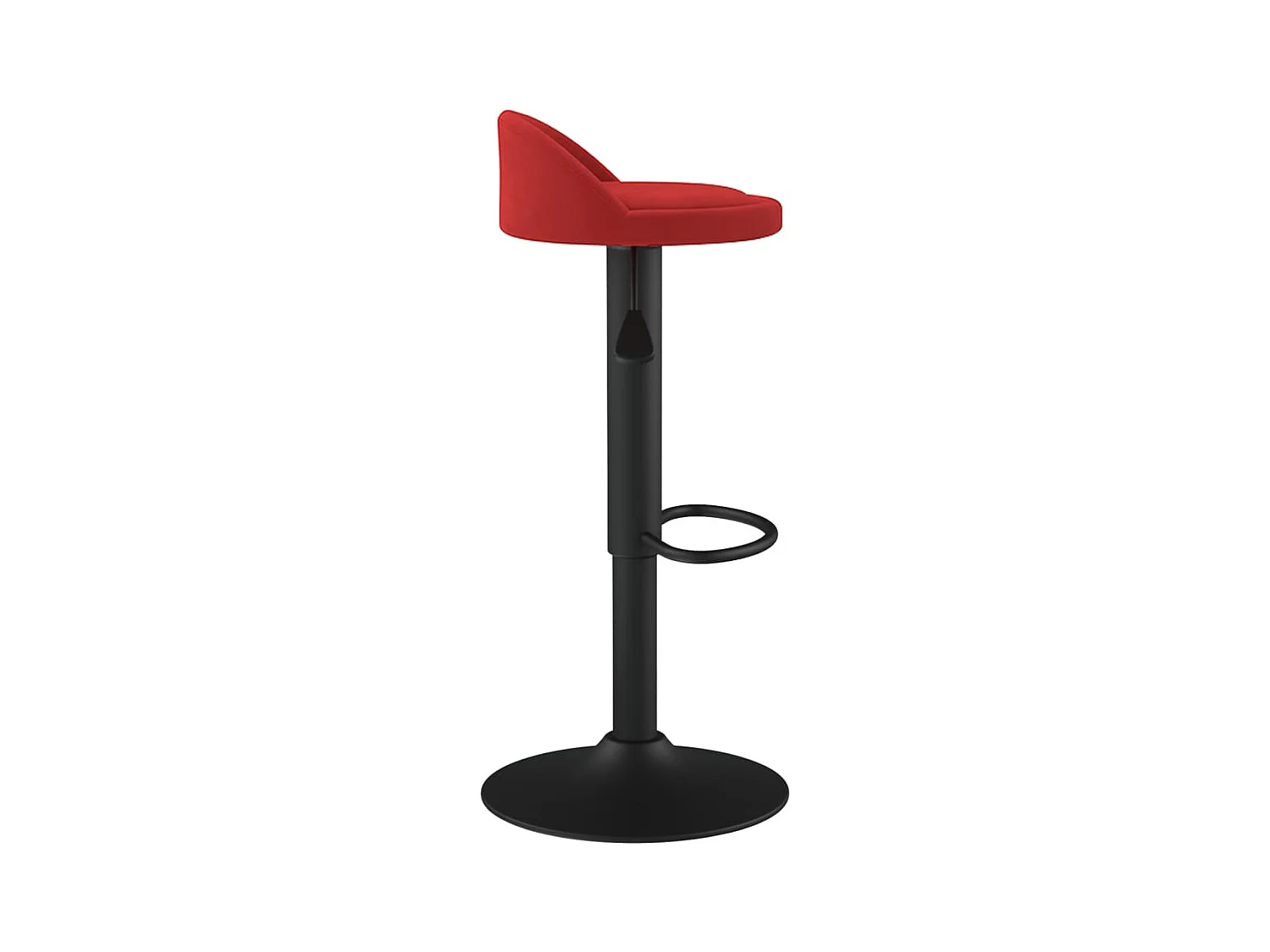 Tabourets de bar lot de 2 rouge bordeaux velours