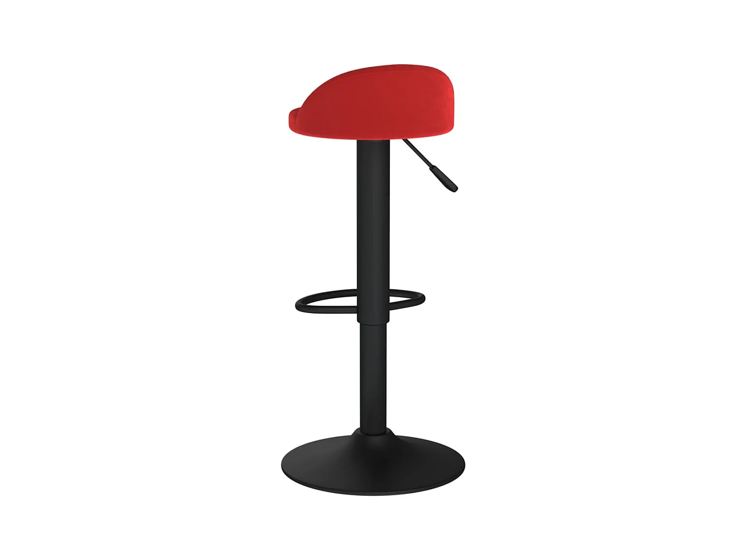 Tabourets de bar lot de 2 rouge bordeaux velours